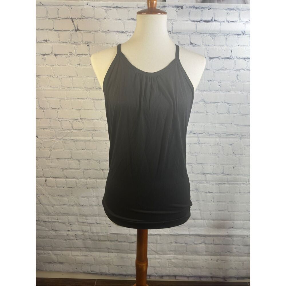🌟 **Haute Hippie Black Racerback Tank - Size Small - Rhinestone Details**